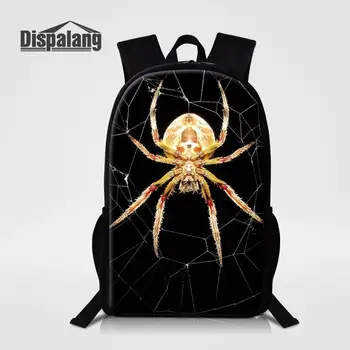 

Drop Shipping Children Animal School Bags For Elementary Students Cool Spider Backpacks Schoolbags For Boys Men Rucksack Rugzak