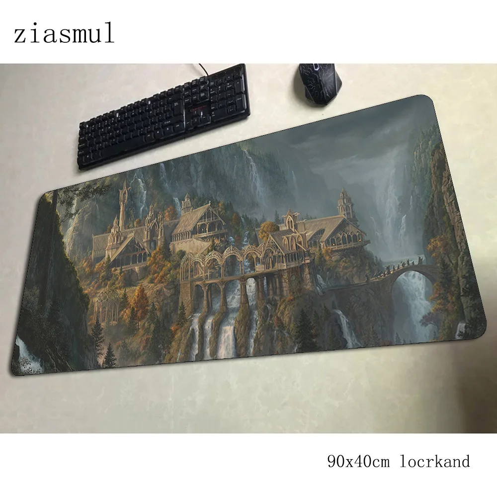 Властелин колец коврик для мыши 90x40 см коврики для мыши xl игровой коврик для мыши геймер натуральный каучук персонализированные коврики для мыши Клавиатура ПК коврик