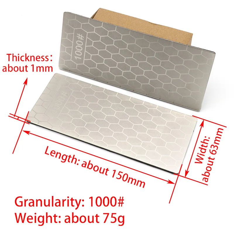 1 шт. тонкий сотовой Алмазный точильный камень 1000 зернистости ножи точильный брус для ножей кухонная шлифовальная машина абразивный инструмент можно вставить