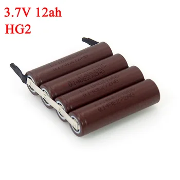 

NEW 3.7V 1S 6000mAh 12000mAh HG2 Lithium battery pack Fishing Bluetooth Speaker 4.2V soldering Nickel Sheet DIY batteries
