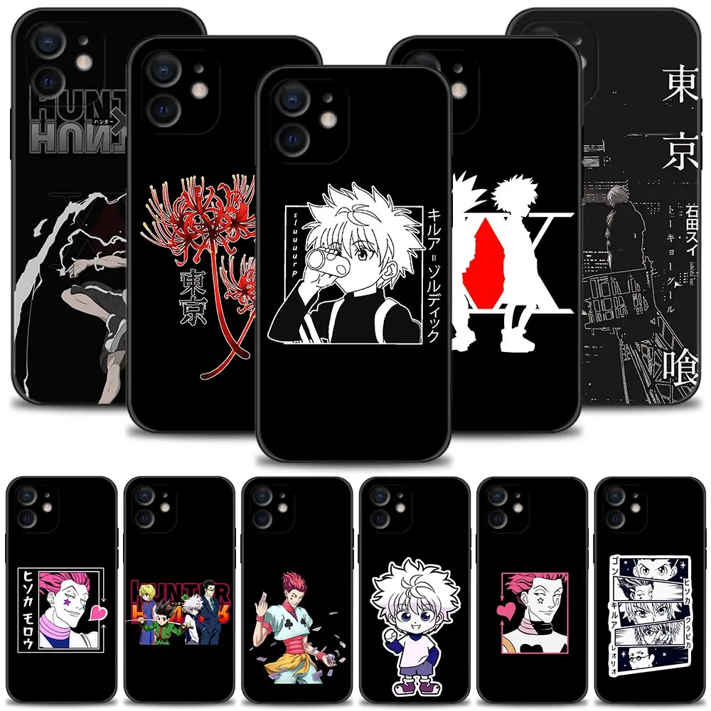 Чехол для iPhone 11 Pro Max Роскошный чехол iphone 12 13 7 8 Plus XR SE 2020 X XS Fundas Shell аниме Hunter |