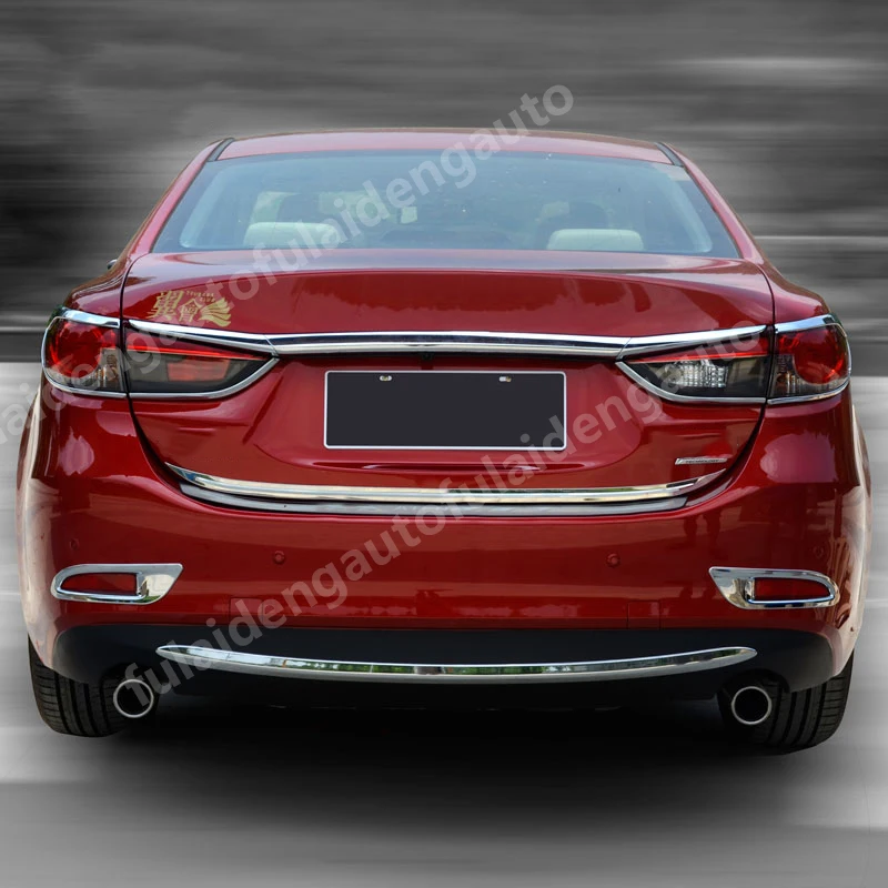 Для Mazda 6 Atenza- Задняя Крышка багажника из нержавеющей стали крышка-дверца отделка автомобиля аксессуары для укладки