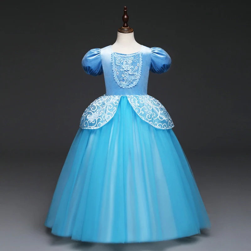 Брендовое платье Золушки для девочек; вечерние платья для торжеств; Детский карнавальный костюм; детское платье принцессы Золушки; одежда с героями мультфильмов