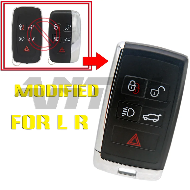 ANTEL для Land Rover Range Rover Evoque LR2 F-type XJL XE XFL Замена 4+ 1 5 Кнопка Модернизированный пульт дистанционного ключа автомобиля чехол - Цвет: FOR LR