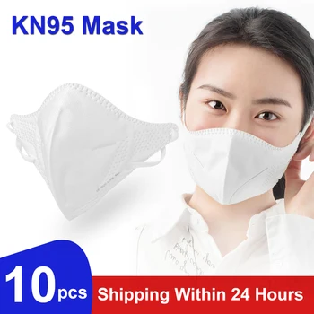 

KN95 Mouth Mask Respirator Anti dust 5 Layers Filter Anti-fog Strong Protective Face Cover Mask Reusable Safety Supplies