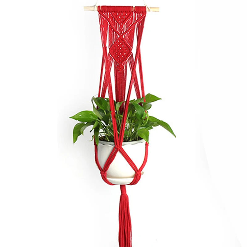 

Plant Hanger Pot Hanging Macrame Hook Basket Jute Braided Rope Flowerpot Holder