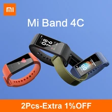 Xiaomi mi banda 4c versão global 4 c redmi pulseira inteligente 1.08
