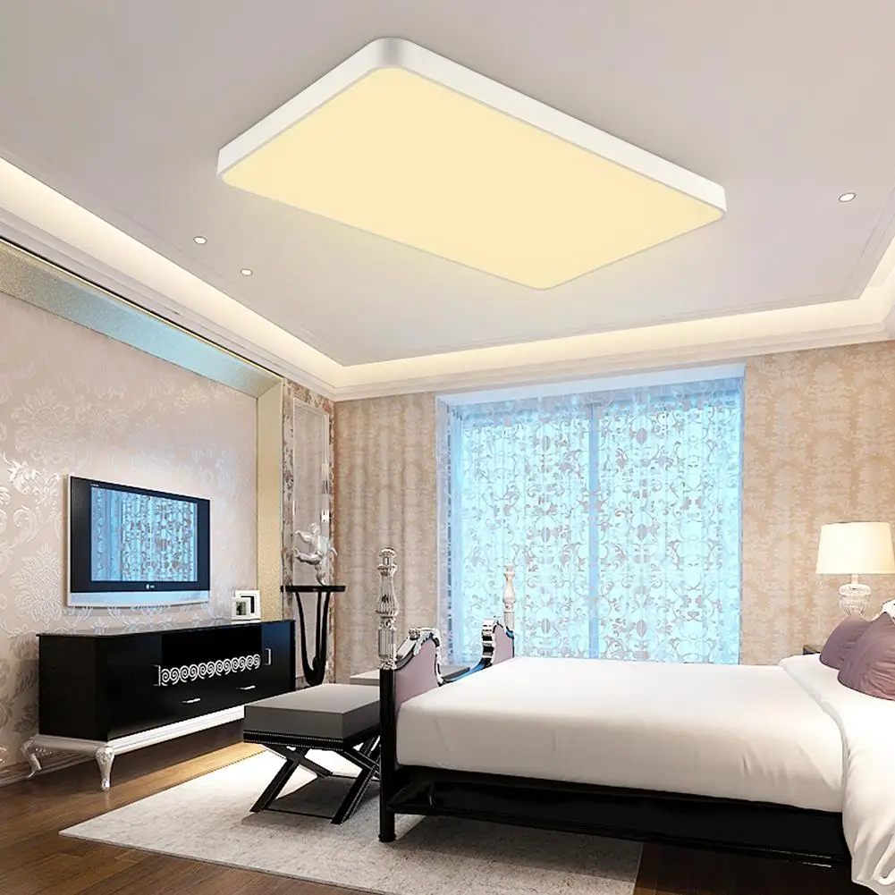 

48W Ultra-thin Square LED Ceiling Down Light For Bathroom Kitchen Living Indoor Lights Warm White