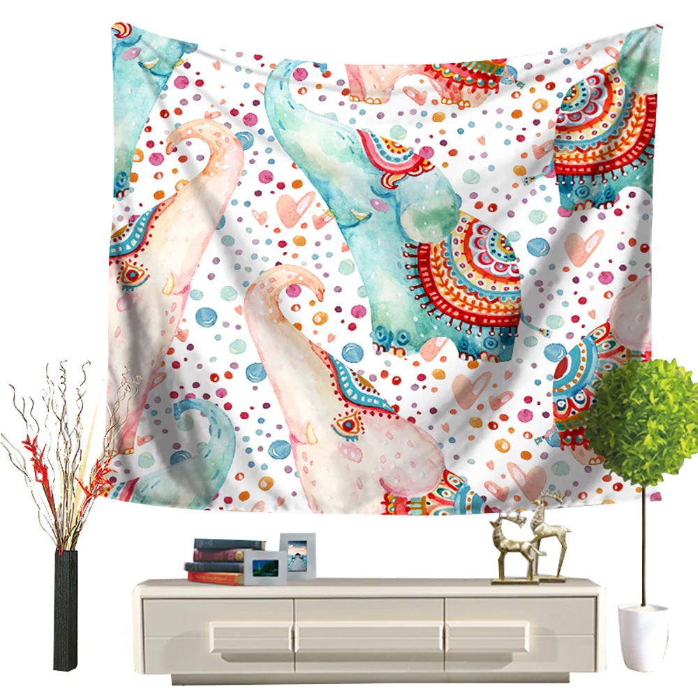 90x75cm Lychee гобелен с героями мультфильмов настенный Прекрасный Пляжный пледы ковер одеяло полиэстер спальный коврик гобелен - Цвет: 90x75cm