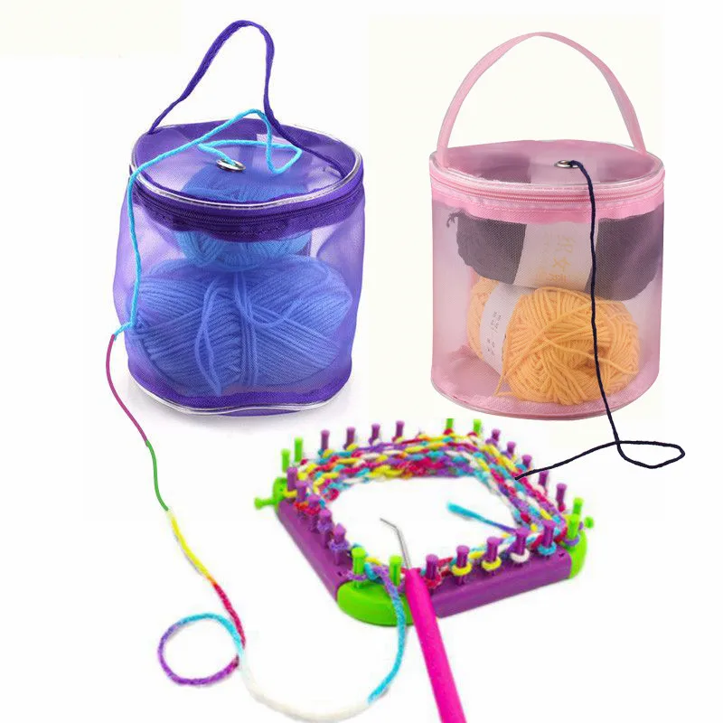 Knitting Yarn Storage Bag Case Mesh Hollow Yarn Crochet Knit Bag DIY Craft Organizer For Thread Storage Sewing Accessories Bags