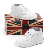 New Baby Shoes Retro Leather Boy Girl Shoes Toddler Rubber Sole Anti-slip First Walkers Newborn Infant Moccasins Baby Crib Shoes 3