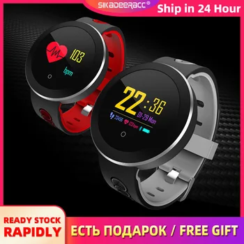 

LED Display Smart Watch Heart Rate Monitoring For Android Men Sports Wristband Pedometer Long Standby Alarm Clock Call Reminder