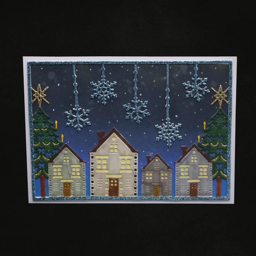 

2019 new Metal Cutting dies christmas house frame dies stencils for scrapbooking photo ablum craft card making