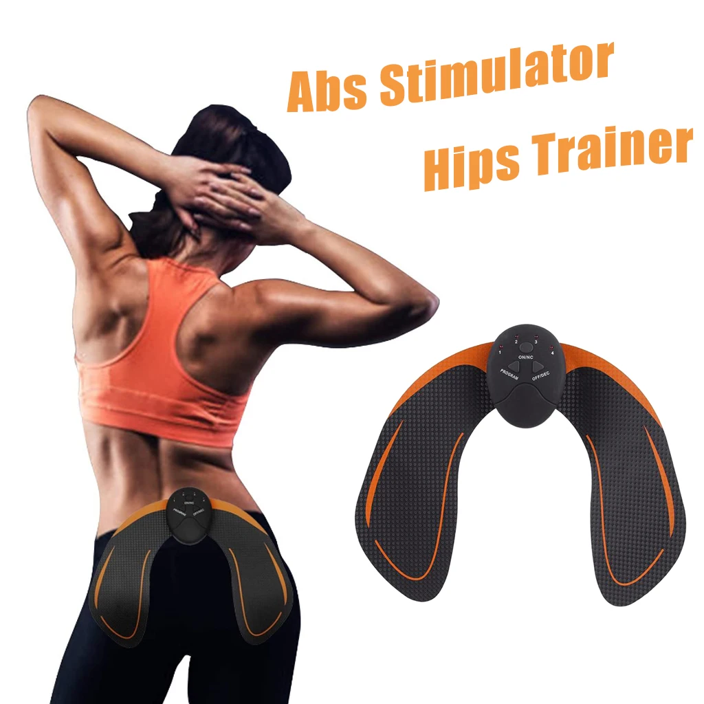Fitness Trainer Abdominal Muscle Exerciser Massage Press Workout Home Gym  Arm Hip Sticker Weight Loss Body Slimming Machine