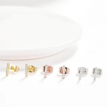 

Sterling Silver Stud Earrings Jewelry Stainless Steel Stud Earring Set for Hypoallergenic Multi-Piercing Ears of Men,Women