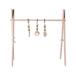 Support de Fitness nordique en bois 103D, décorations de chambre d'enfants, barre de gymnastique pour bébé 