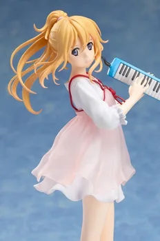 

20cm Miyazono Kaori With Keyboard Your Lie In April Skirt Peace Dove Action Toy PVC Figures Japanese Anime Collectible Figurines