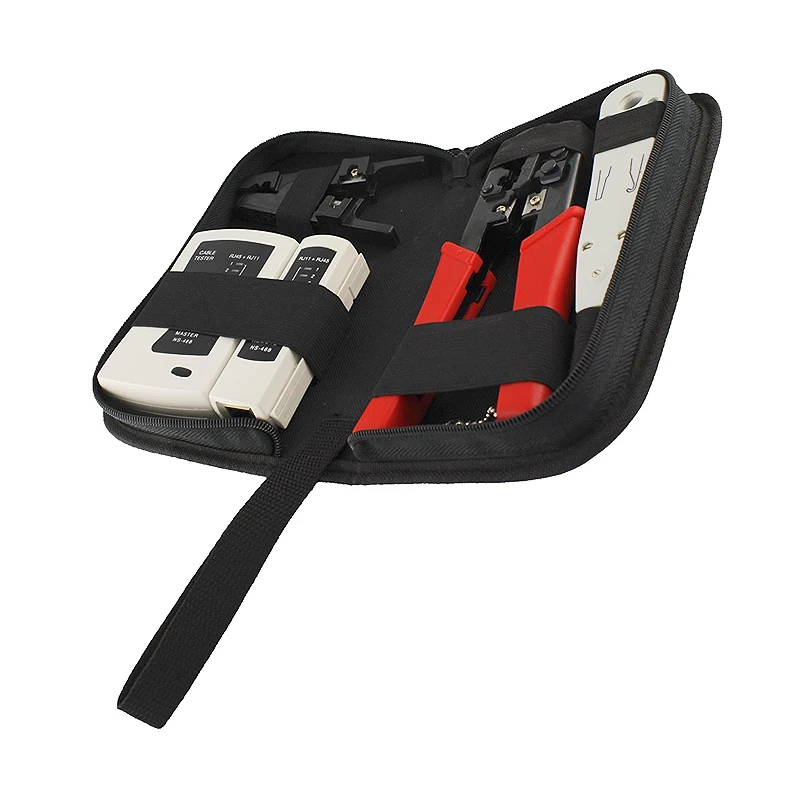 Linkwylan-kit de Ferramentas de Rede Conjunto Rj11 Rj12 Rj45 Ferramenta de Friso Lsa Decapador de Cabo Testador - Imagem 3