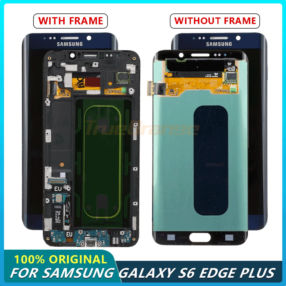 ЖК дисплей G928 G928F для Samsung Galaxy S6 Edge Plus с сенсорным экраном в сборе сменный 5 7 'SAMSUNG