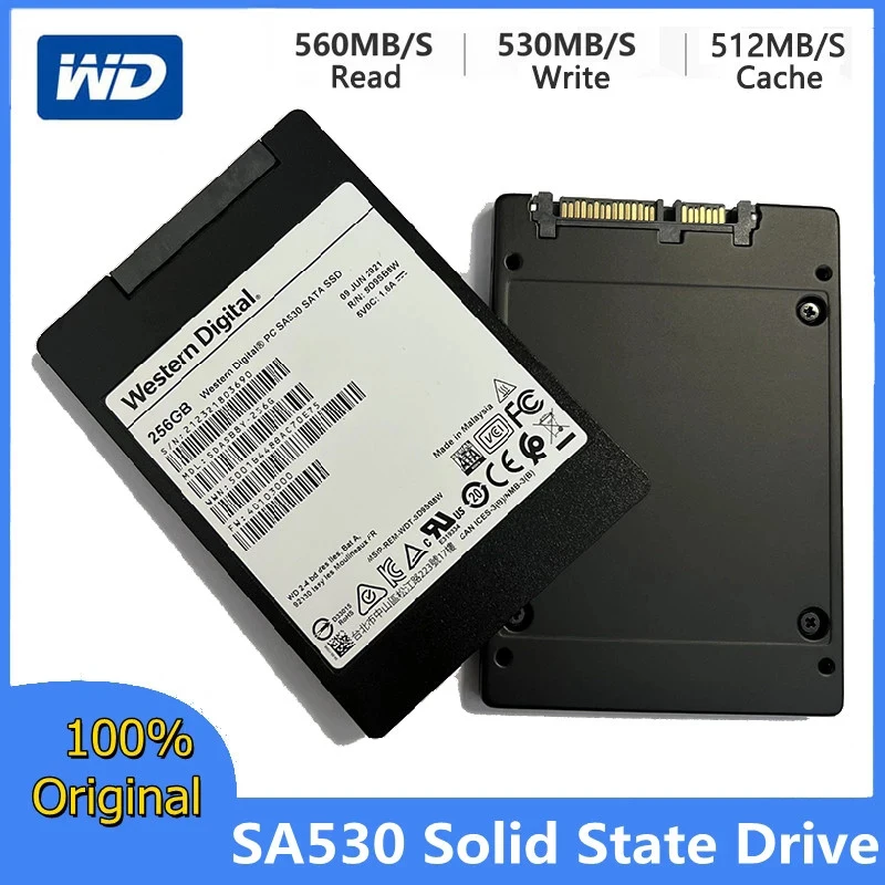 Промоакция Внутренний твердотельный накопитель Western Digital SSD 512 ГБ 256 2 5 дюйма SATA 3 0 6