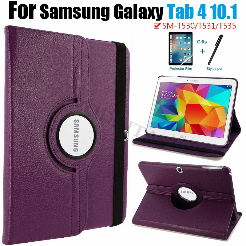 Вращающийся стенд PU кожаный чехол для Samsung Galaxy Tab 4 10 1 (2014) SM T530/SM T531/SM T535 Tablet Funda Capa