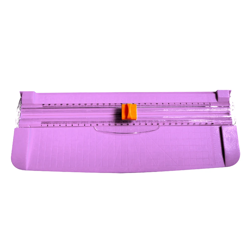 purple Пластиковый прецизионный бумажный резак Универсальный бумажный фото триммер для резки мат машина офисные школьные принадлежности для A4 бумажный альбом - Цвет: purple