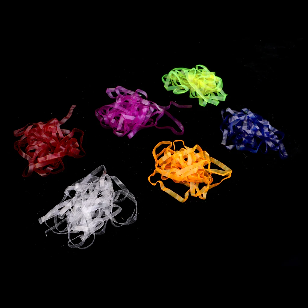 6Pcs 6 Colors Nymph Skin Elastic Scud Back/Nymph Stretch Sink Skin for Fly Tying Fishing Accessories Dropshipping
