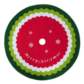 

Round Dustproof Base Cover Floor Mat Christmas Tree Skirt 120cm Bottom Decoration Atmosphere Winter Holiday Indoor Ornament