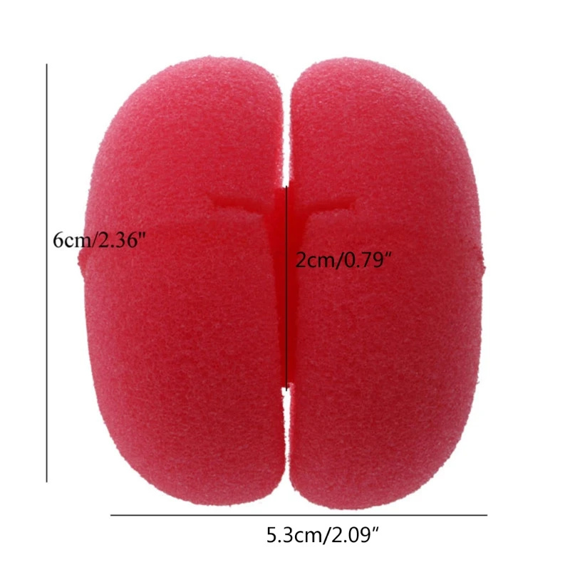 6pcs Balls Hair Rollers Curlers Bun Round DIY Soft Foam Sponge Tools