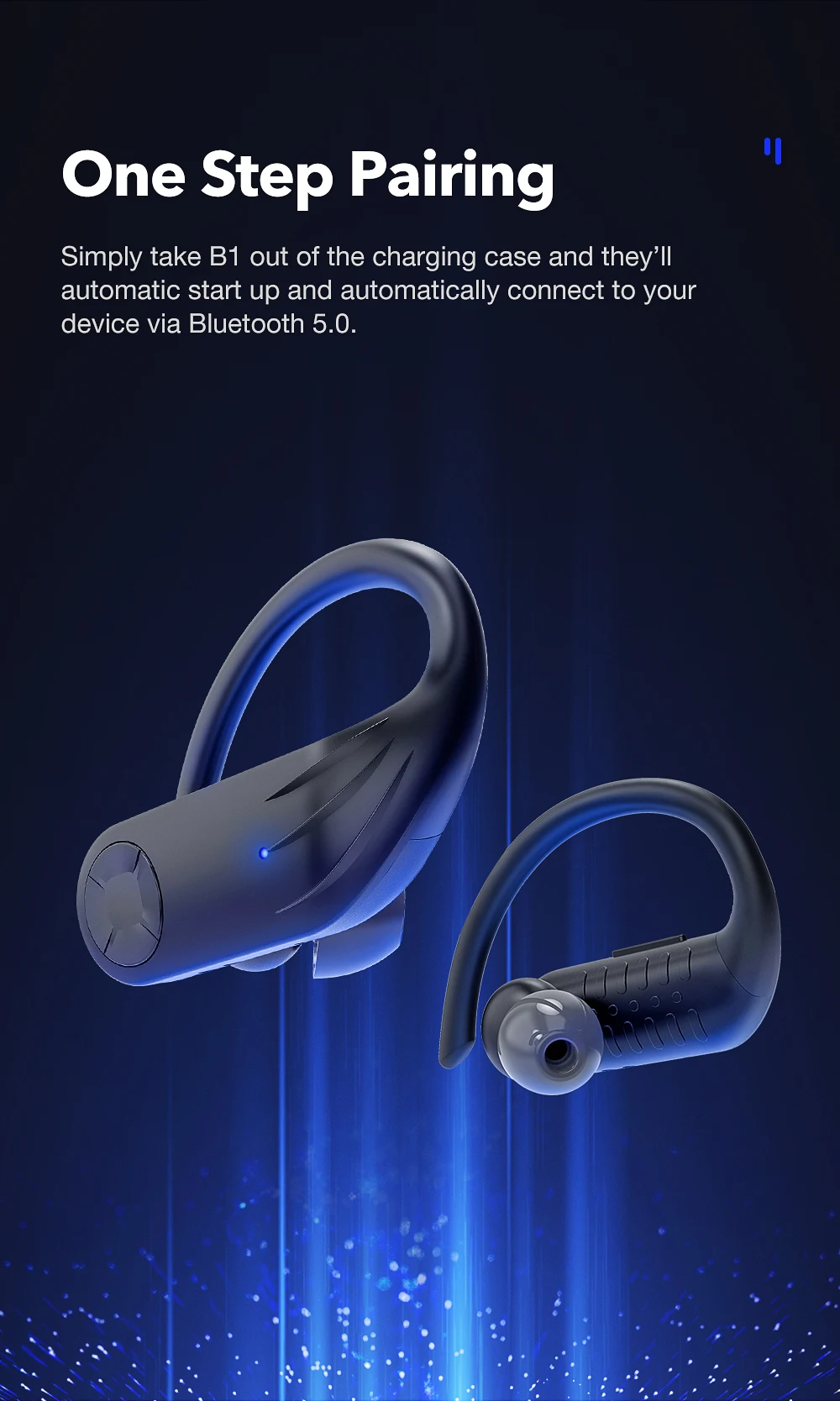 Type-c B1 TWS Bluetooth Earphones Wireless Headphones 5.0 Earphone Sports Earbuds Bloototh Headphone Headset For Android IPhone
