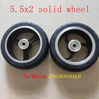 

High-quality 5.5x2 Solid wheels 5.5*2 tubeless wheel Fast wheel F0,jackhot,Nes carbon fiber scooter solid tire with alloy rim