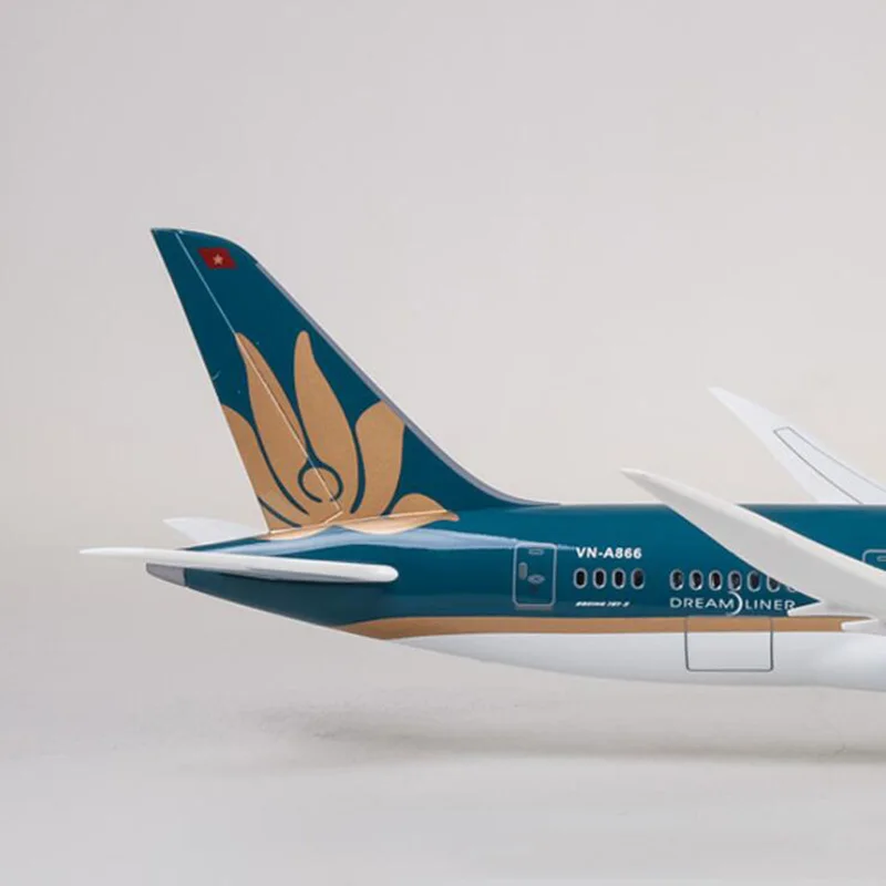 1/130 масштаб 47 см Моделирование Boeing B787 сплав модель самолета игрушки Вьетнам авиалиний самолет W свет и колеса литой под давлением пластиковый самолет