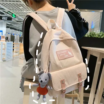 

Female Designer Classic Black Preppy Style Backpacks for Teenage Girls Mochila Notebook Backpack Waterproof Bookbag