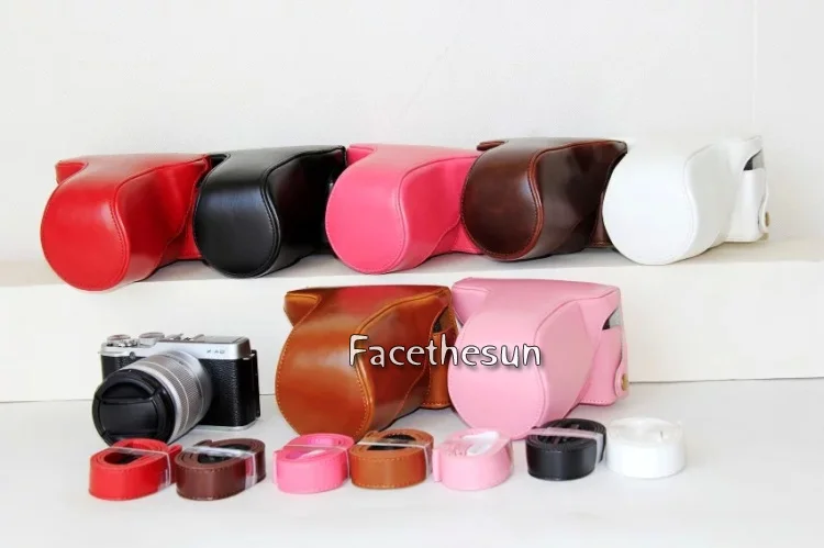 PU leather camera bag fuji -9