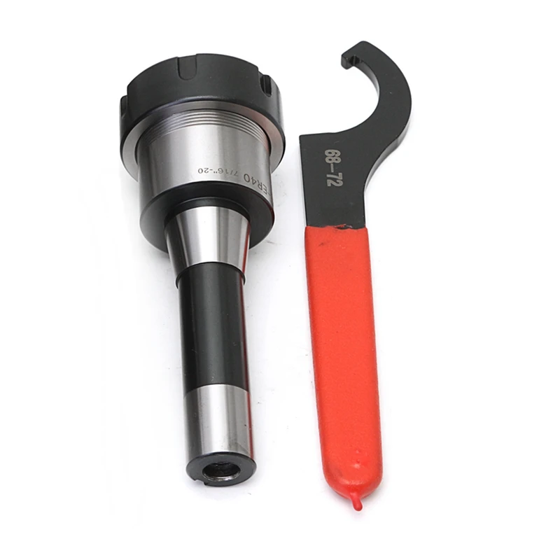 

R8 Shank Er40 Chuck Rod Cnc Milling Lathe Alloy Spring Steel With Er40 Spanner Precisionfor Cnc Engraving Machine&Milling Lathe