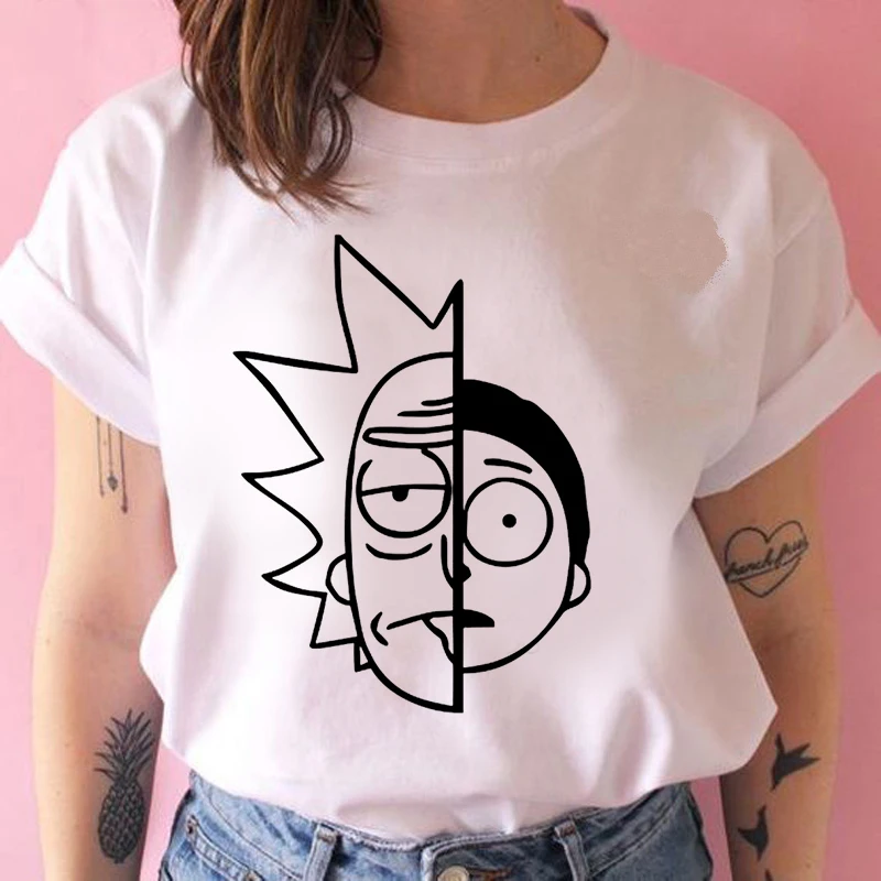 

90s Graphic Rock Top Tees Female Runaway cartoon youth T Shirt Women Harajuku Vintage T-shirt Fashion Queen Tshirt
