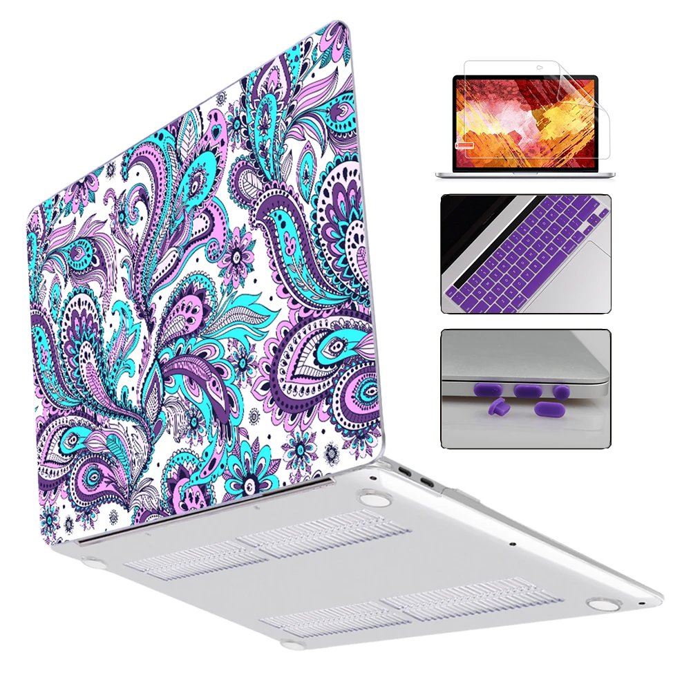 Redlai для MacBook Pro 16 дюймов Чехол A2141 выпуска, 16 дюймов чехол для ноутбука с клавиатурой, Защитная пленка для экрана, Жесткий Чехол - Цвет: M462