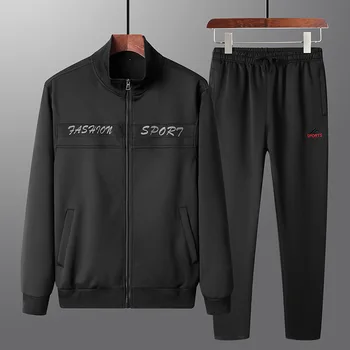

Mens Sportwear Sets Tracksuit Men Sweatshirts Pullover Casual Jackets Elastic Pant Set 2019 Spring Coat Pant Suit for Male HX239