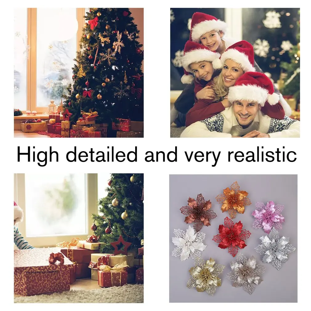 2022 Unrealistic Expectations For Christmas 2022 11Cm Large Artificial Christmas Flowers Glitter Artificial Christmas Fake  Flowers Xmas Ornaments New Year 2022 Decor|Pendant & Drop Ornaments| -  Aliexpress