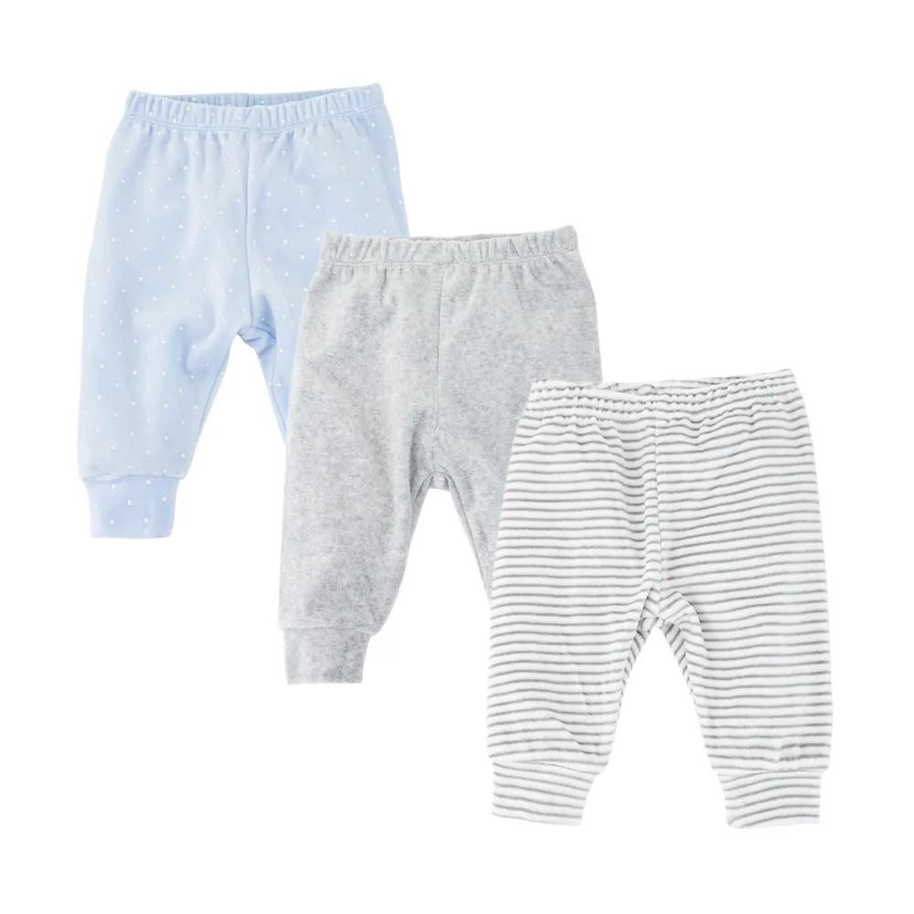 겨울 따뜻한 3pcs   바지  소녀 소년 레깅스 소프트 플란넬  소녀 바지 벨벳  소년 바지 바지 0-12MM