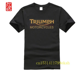 

funny men cotton t shirt Classic TRIUMPH MOTORCYCLE T Shirt Good Quality T-shirt Top Tees New Summer Camisetas Masculina