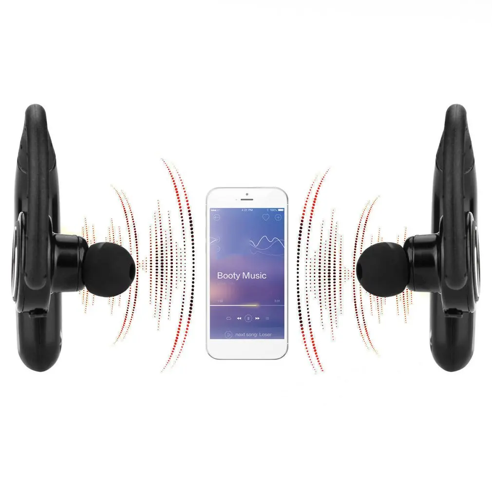 S800 стерео Удобная одежда Спорт Бег Беспроводной Bluetooth наушники HiFi стерео Bass крючком наушники для смартфонов