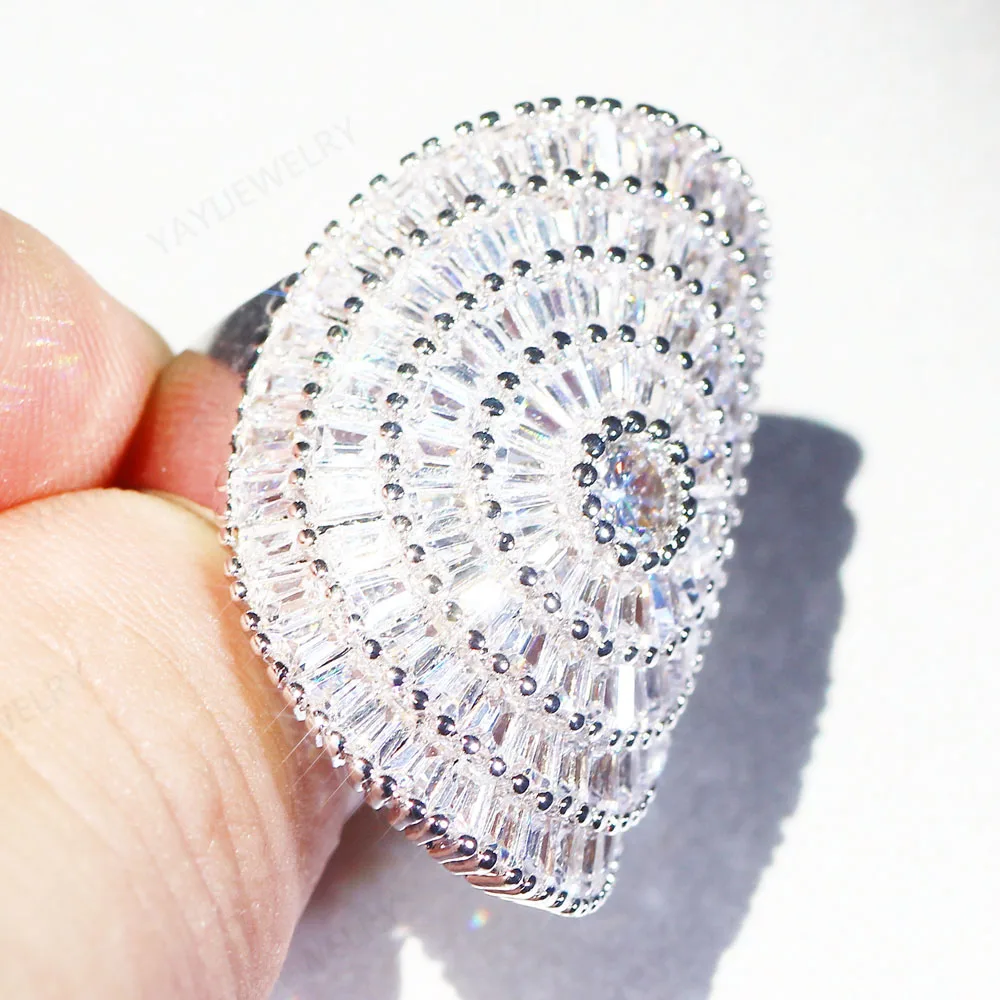 YaYI Jewelry 200+pcs Natural Moissanite Gemstones Zircon Silver Color Engagement Wedding Lovers Precious Rings wedding rings moissanite ring