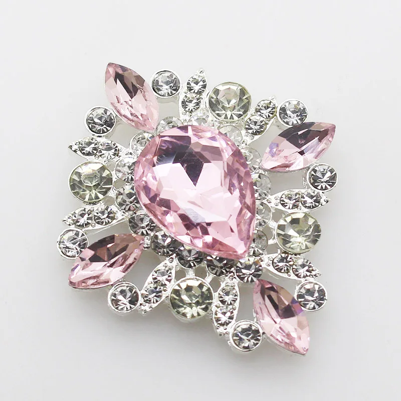 Light pink Популярные Модные Сплав Стразы на пуговицах, 5 шт./компл. ручная вышивка крестом DIY производство великолепное украшение чехлы на стулья банкетные ремесло - Цвет: Light pink