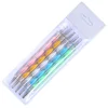 Arte Clavo Nail Pen 5pcs Professional Nail Art Pen 2Way Dotting Pen Set LED UV Gel Nail Painting Draw Brush Rhinestone Tool Kit 2