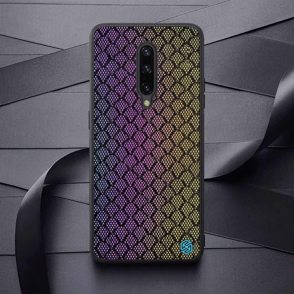 10 шт./лот Nillkin градиентный мерцающий чехол для Oneplus 7 pro мерцающий защитный чехол
