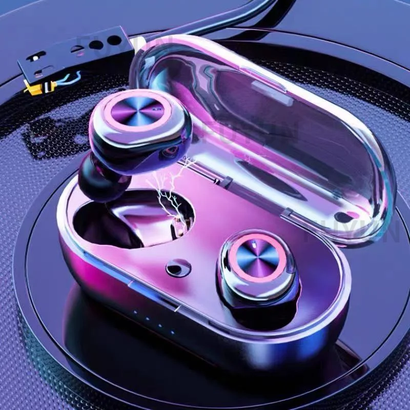 Newest Y50 Bluetooth 5.0 Headset Noise Reduction Earphone Handsfree Earpiece Wireless Headphones With HD Mic For All Smart Phone |