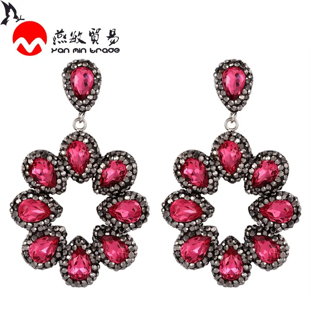 5 цветов Новые преувеличенные серьги из сплава цинка нерегулярные для женщин 2020