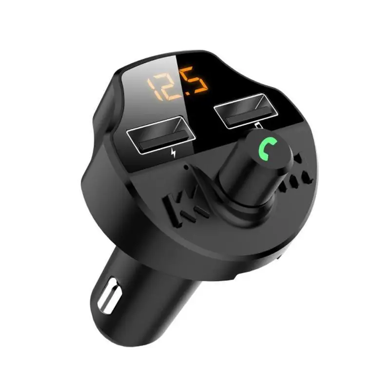 Bluetooth 5,0 Автомобильный MP3-плеер fm-передатчик адаптер автомобильный 3.1A Быстрая зарядка двойной USB зарядное устройство для устройства Handsfree Вызов аудио приемник - Название цвета: A