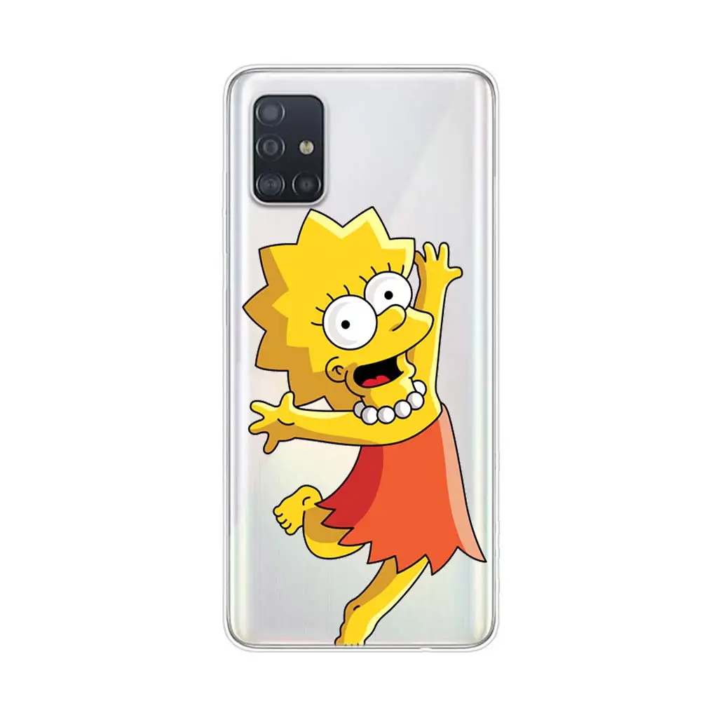 samsung flip phone cute Funny Simpsons For Samsung Galaxy A01 A11 A12 A13 A22 A21S A31 A41 A42 A51 A71 A32 A52 A72 A02S A53 A33 Phone Case kawaii phone cases samsung